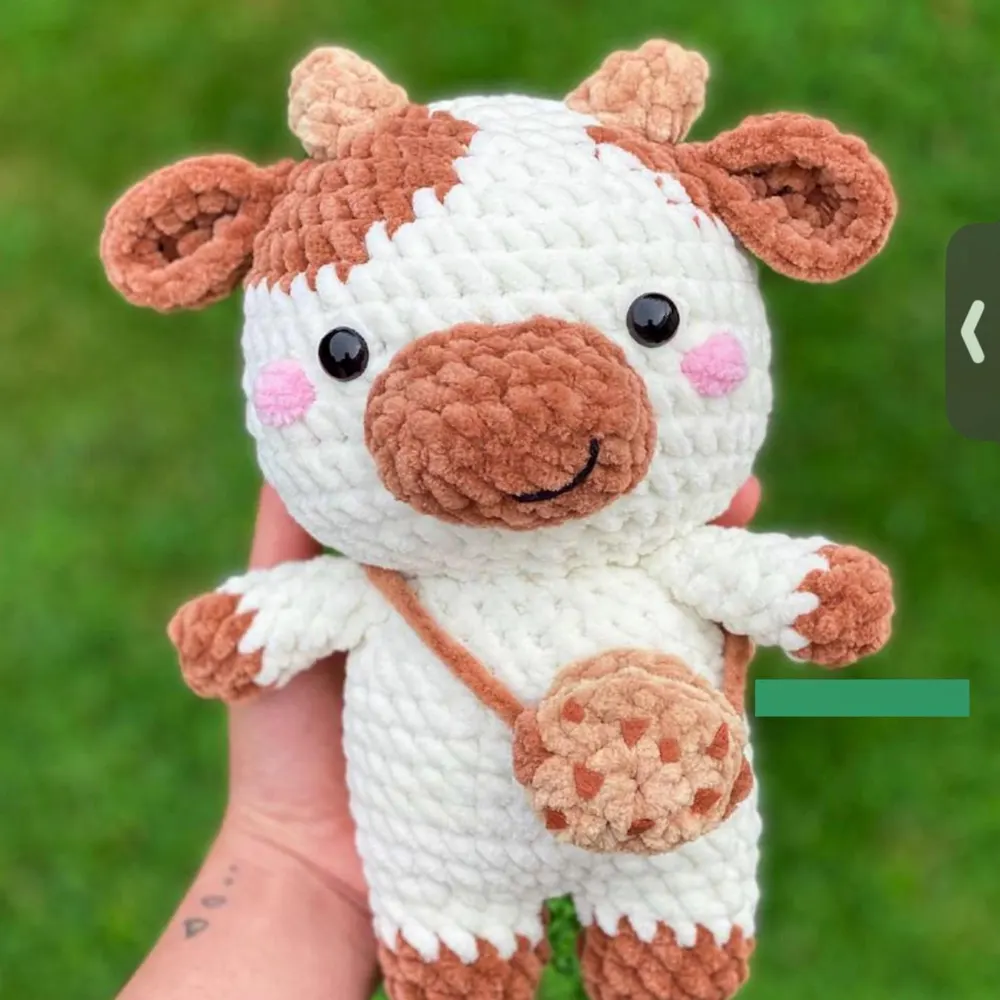Crocheted amigurumi food plushie