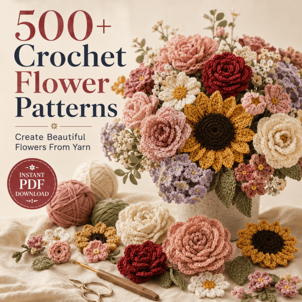 1dd74159-8d5f-499a-a3de-9dc6dab6092b 500+ Crochet Flower Patterns Bundle