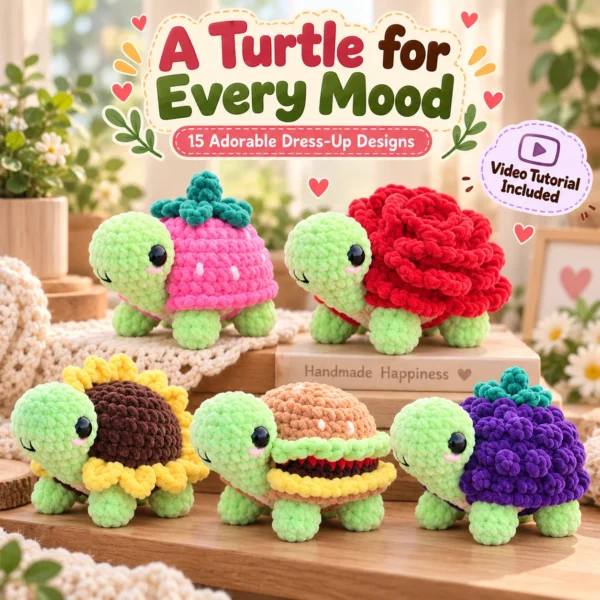 5672f0a6-2c30-4f82-ae20-0ebd33804404 15-in-1 Land Turtle Dress Up Crochet Pattern Bundle – preview 5