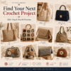 7220c7e4-7957-455c-81da-b0a29ddfb00f 300+ Crochet Bag & Pouch Patterns Bundle