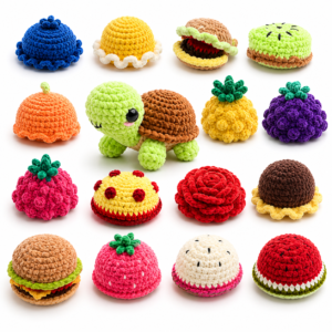 ChatGPT Image Aug 9, 2026, 06_24_49 PM 15-in-1 Land Turtle Dress Up Crochet Pattern Bundle