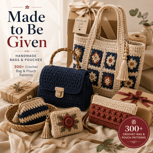 f87603e7-54c1-4894-9da0-5ea1b13c438d 300+ Crochet Bag & Pouch Patterns Bundle