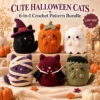6-in-1 Halloween Cat Crochet Pattern Bundle