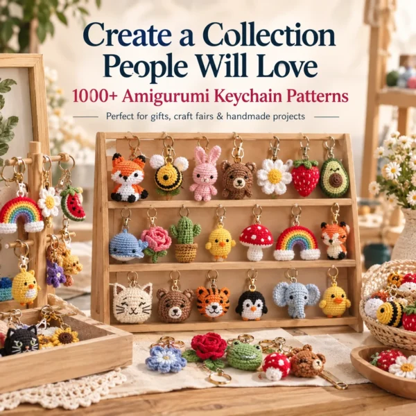 xtdo7fabppk0aflzsogm 1000+ Amigurumi Keychain Patterns Bundle – preview 4