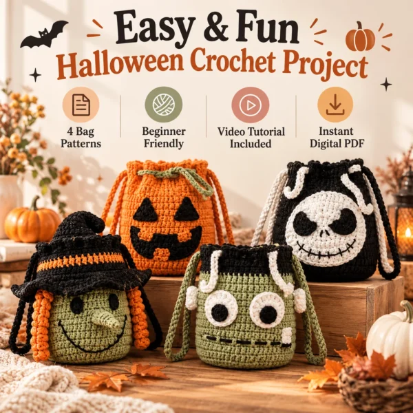 a001c356-112f-435d-b659-c2ea9ac42975 4-in-1 Halloween Crochet Trick-or-Treat Bag Pattern Bundle – preview 7