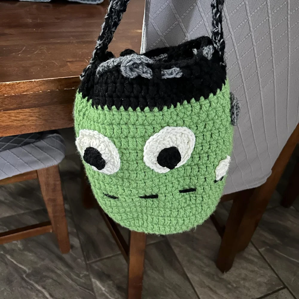 Crochet Halloween bag customer project